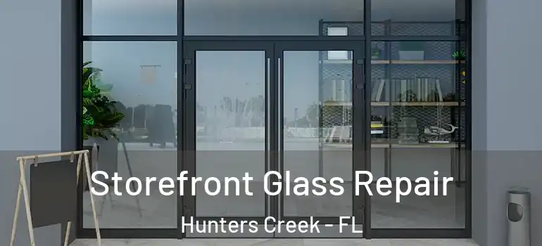 Storefront Glass Repair Hunters Creek - FL