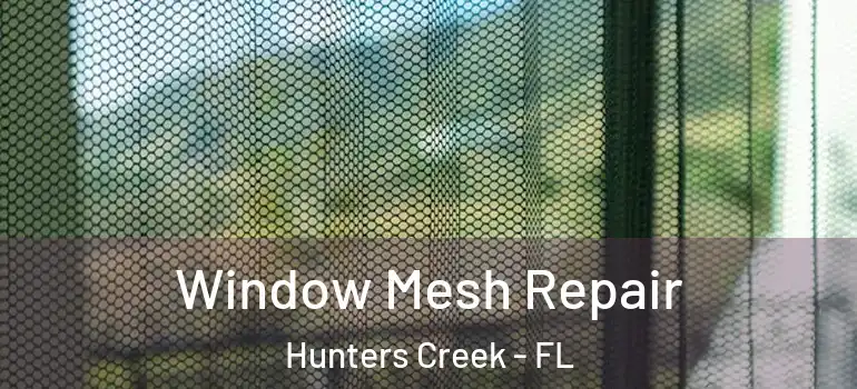 Window Mesh Repair Hunters Creek - FL